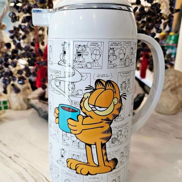 Rare Vintage Garfield Comic Background Coffee Thermal Carate. - Picture 7 of 10
